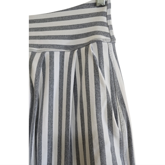 Hard Tail Slouchy Joggers in Heathered Grey Stripes XS Dropped Crotch Cropped - Picture 3 of 8